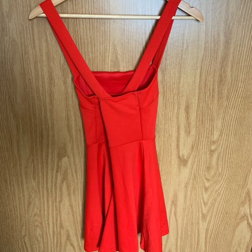 Red Mini Dress - Picture 3 of 4